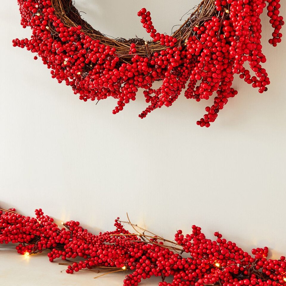 Faux Red Berries Botanicals West Elm Australia